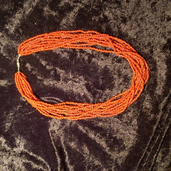 Silpada 10 Strand Red Coral Necklace - Picture 2 of 3